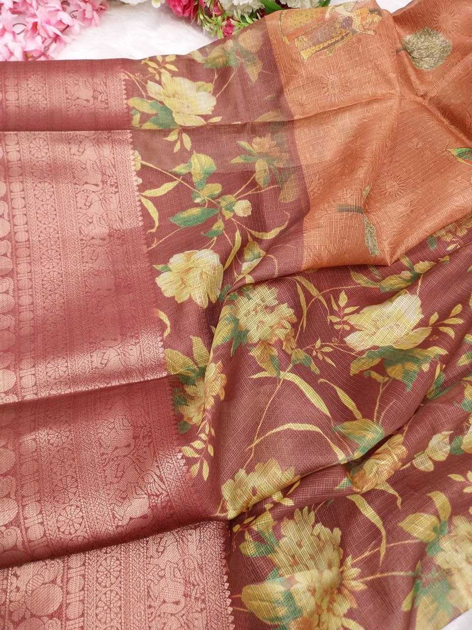 YNF SOFT KOTA SYF ANHANT-1 SAREES WHOLESALE PRINTED LADIES KOTA DORIA SAREES MANUFACTURER